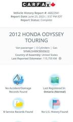2012 Honda Odyssey 4DR WGN TOURING W/RES & NAVI - Photo #19