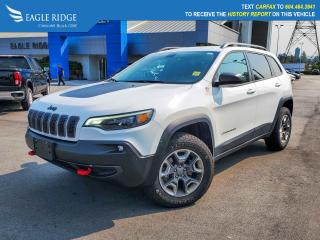 2019 Jeep Cherokee Trailhawk Trailhawk Bright White Clearcoat 4D Sport Utility 4WD 9-Speed 948TE Automatic 3.2L V6

Eagle Ridge GM in Coquitlam is your Locally Owned & Operated Chevrolet, Buick, GMC Dealer, and a Certified Service and Parts Center equipped with an Auto Glass & Premium Detail. Established over 30 years ago, we are proud to be Serving Clients all over Tri Cities, Lower Mainland, Fraser Valley, and the rest of British Columbia. Find your next New or Used Vehicle at 2595 Barnet Hwy in Coquitlam. Price Subject to $595 Documentation Fee. Financing Available for all types of Credit.