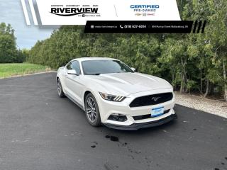 <p>Just added to our pre-owned lot is this white 2017 Ford Mustang EcoBoost Premium Fastback! Has a 2.3L Turbo Engine with a 6-speed transmission giving you 310HP/320lb-ft. Youll get the sports car youll love with the gas mileage you need!</p>

<p>Comes equipped with power windows, automatic climate control, 19 alloy wheels, navigation system, leather upholstery, heated and ventilated seats, rear view camera, remote start, traction control, cruise control, power seats, power mirrors, memory seats, rear park assist and more!</p>

<p>Call and book your appointment today!</p>

<p></p>
<p><span style=font-size:12px><span style=font-family:Arial,Helvetica,sans-serif><strong>Certified Pre-Owned</strong> vehicles go through a 150+ point inspection and are reconditioned to the highest standards. They include a 3 month/5,000km dealer certified warranty with 24 hour roadside assistance, exchange privileged within first 30 days/2,500km and a 3 month free trial of SiriusXM radio (when vehicle is equipped). Verify with dealer for all vehicle features.</span></span></p>

<p><span style=font-size:12px><span style=font-family:Arial,Helvetica,sans-serif>All our vehicles are <strong>Market Value Priced</strong> which provides you with the most competitive prices on all our pre-owned vehicles, all the time. </span></span></p>

<p><span style=font-size:12px><span style=font-family:Arial,Helvetica,sans-serif><strong><span style=background-color:white><span style=color:black>**All advertised pricing is for financing purchases, all-cash purchases will have a surcharge.</span></span></strong><span style=background-color:white><span style=color:black> Surcharge rates based on the selling price $0-$29,999 = $1,000 and $30,000+ = $2,000. </span></span></span></span></p>

<p><span style=font-size:12px><span style=font-family:Arial,Helvetica,sans-serif><strong>*4.99% Financing</strong> available OAC on select pre-owned vehicles up to 24 months, 6.49% for 36-48 months, 6.99% for 60-84 months.(2019-2025MY Encore, Envision, Enclave, Verano, Regal, LaCrosse, Cruze, Equinox, Spark, Sonic, Malibu, Impala, Trax, Blazer, Traverse, Volt, Bolt, Camaro, Corvette, Silverado, Colorado, Tahoe, Suburban, Terrain, Acadia, Sierra, Canyon, Yukon/XL).</span></span></p>

<p><span style=font-size:12px><span style=font-family:Arial,Helvetica,sans-serif>Visit us today at 854 Murray Street, Wallaceburg ON or contact us at 519-627-6014 or 1-800-828-0985.</span></span></p>

<p> </p>