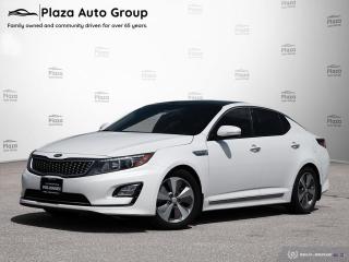 The 2016 Kia Optima Hybrid is a stylish and eco-friendly sedan that blends fuel efficiency with modern amenities. This hybrid variant of the popular Kia Optima offers a compelling package for those looking to reduce their carbon footprint without sacrificing comfort or style. Under the hood, the 2016 Optima Hybrid features a 2.4-liter four-cylinder engine paired with an electric motor, providing a combined output of 199 horsepower. This powertrain is mated to a smooth and efficient six-speed automatic transmission, ensuring a comfortable and responsive driving experience. Inside, the cabin is well-appointed with comfortable seating, a user-friendly infotainment system, and a host of standard features including Bluetooth connectivity, a rearview camera, and dual-zone automatic climate control. In summary, the 2016 Kia Optima Hybrid offers a compelling blend of fuel efficiency, modern technology, and comfort, making it an excellent choice for those seeking an eco-friendly and practical sedan. Welcome to Orillia Kia, the best destination to purchase your pre owned vehicle.Good credit, bad credit, no credit or new to the country,we have financing available to put you in the drivers seat of this vehicle. Well work to get you APPROVED! Orillia Kia is a full disclosure dealership where we make buying cars easy, efficient and hassle free. With our easy to understand pricing structure, we disclose the vehicle carfax, free on all advertised vehicles and give our best price up front.  You asked, and we did it! With our full disclosure pricing, we do not negotiate on our pre owned vehicles. We stay up to date with live market pricing to ensure you get the best deal for the vehicle you are purchasing. We are a haggle-free car shopping experience, no surprises, price shown plus applicable HST and licensing fees only. All you need to do is add on the tax and interest and away you go! We pay Top Dollar for your trade-in. We will even pay cash for your vehicle! All of our pre-owned vehicles come with a complete safety. With our one price policy, we guarantee the best deal in the market on all financing vehicles. Our pricing is Easy to understand.  *While every reasonable effort is made to ensure the accuracy of this information, we are not responsible for any errors or omissions contained on these pages. Terms and conditions apply for #Lifetime Engine Warranty#. Advertised Dealer Price is based on a finance purchase. Taxes and license fees are not included in the listing price. Please verify any information with Orillia Kia. Due to limited inventory, Orillia Kia has the right to refuse any cash purchase. Cash purchases will be subject to an additional surcharge of $799+HST. See dealer for details.