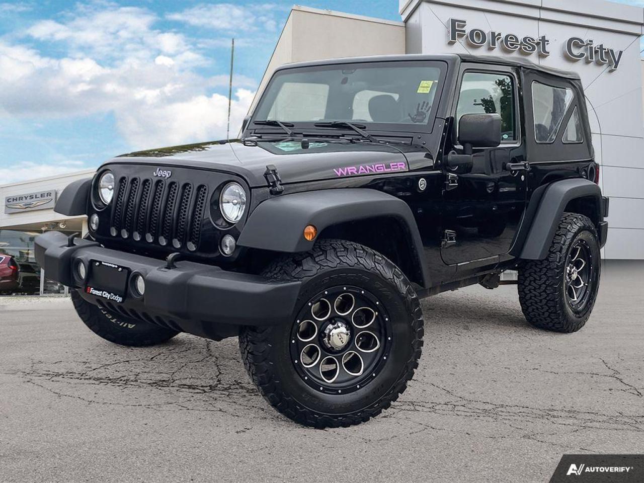 Used 2017 Jeep Wrangler Sport Clean CarFax - Custom Rims - All Terrain Tires for sale in London, ON