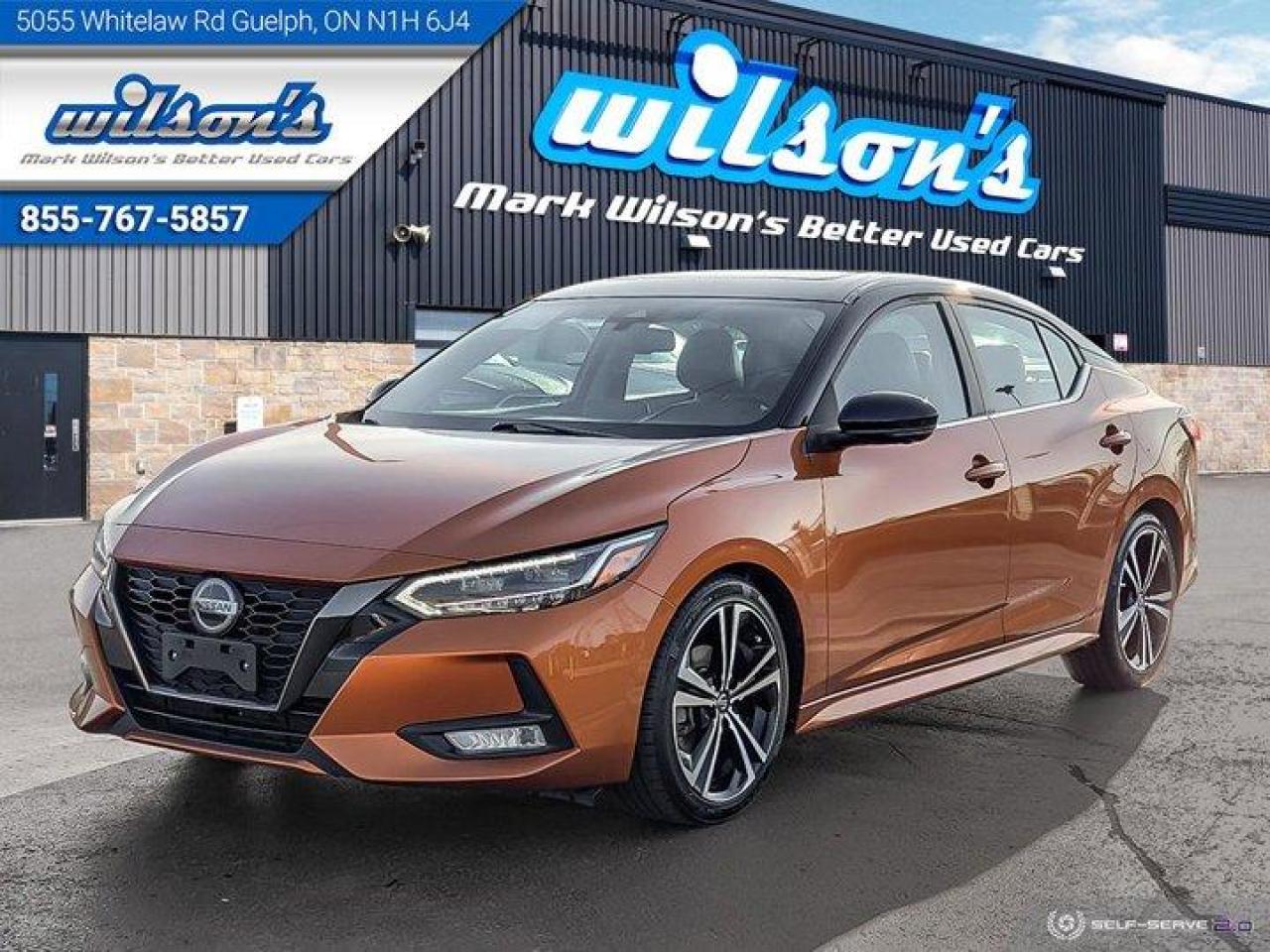 Used 2020 Nissan Sentra SR Premium, Leather, Sunroof, Htd Seats+Steering, Adaptive Cruise, 360 Camera, CarPlay, New Tires for sale in Guelph, ON