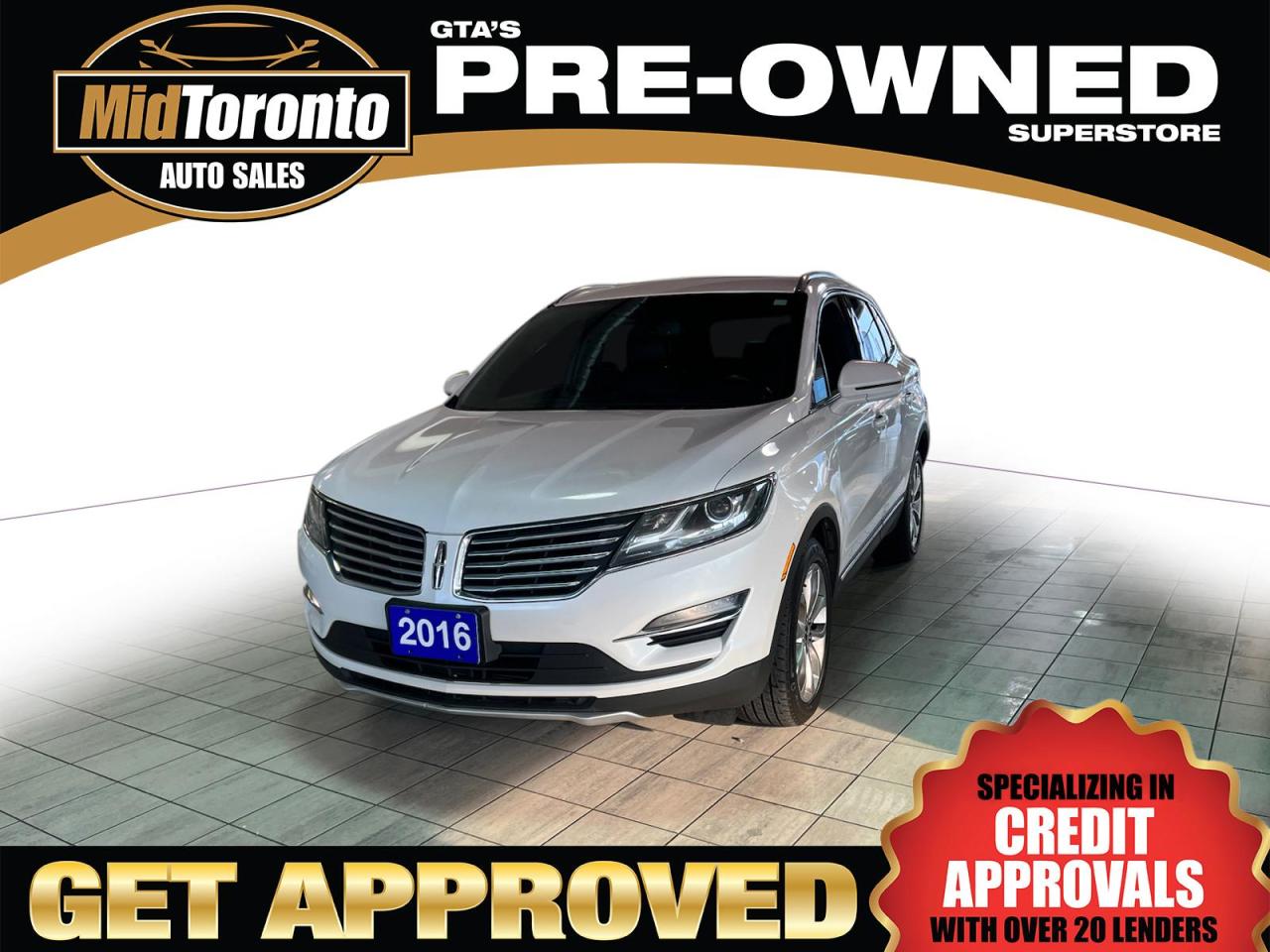 Used 2016 Lincoln MKC Select Plus - No Accidents - Navigation - Panoramic Power Roof - Leather - Blind Spot for sale in North York, ON