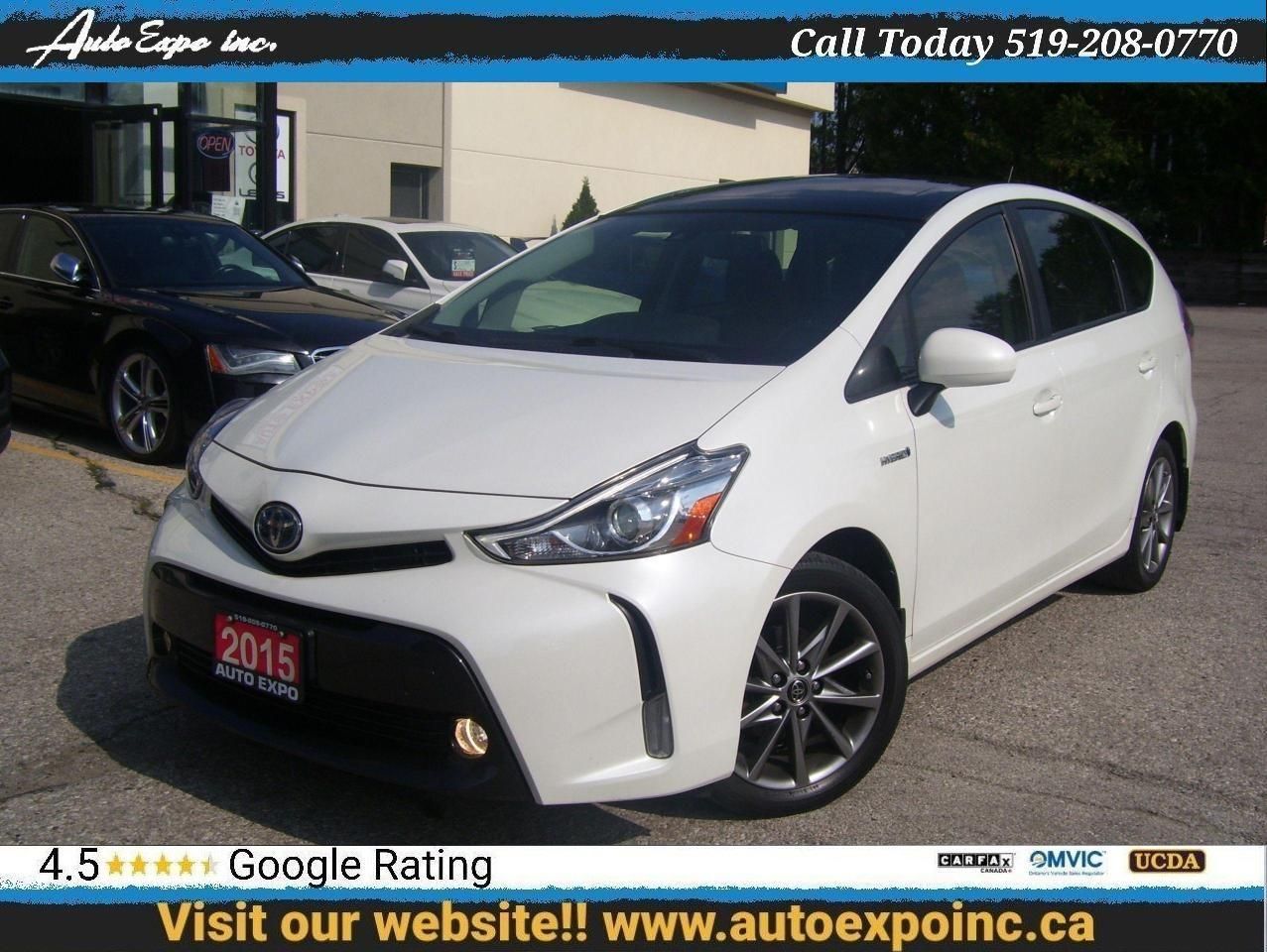 2015 Toyota Prius v Auto,Sunroof,Lather,GPS,Certified,Bluetooth,,,