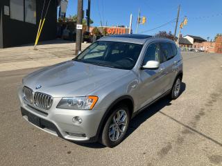 <p>2013 BMW X3 28I XDRIVE AWD NO ACCIDENT CLEAN CAR FAX FULL SERVICE HISTORY REPORT  KEYLESS ENTRY POWER WINDOWS POWER LOCKS POWER MIRRORS POWER ELECTRICAL SEATS HEATED SEATS BLUETOOTH AUX CD USB ALLOY WHEELS CRUISE CONTROL PANORAMIC SUNROOF STEERING WHEEL AUDIO CONTROLS STABILITY CONTROL REAR BENCH SEATS BREAK ASSIST TIRE PRESSURE MONITOR SYSTEM DRIVER VANITY AUTOMATIC MIRRORS LEATHER STEERING WHEEL RAIN SENSING WIPERS POWER PASSENGER SEAT 4 WHEEL DISK BRAKES FULL MAINTENANCE DONE INCLUDING FULL NEW FRONT AND REAR BREAKS FRESH OIL CHANGE BRAND NEW TURBO BRAND NEW 4 ALL SEASON TIRES ALONG WITH 4 WINTER TIRES INCLUDED IN THE PRICE AS WELL WITH 7 MONTHS WARRANTY  COMES SAFETY CERTIFIED INCLUDED IN THE PRICE. ALL YOU PAY IS PRICE PLUS TAX. LISCENCING AND REGISTRATION ARE EXTRA. YOU CAN CALL US AT 6476275600 TO BOOK AN APPOINTMENT FOR A TEST DRIVE AT 485 ROGERS RD TORONTO.PLEASE VISIT OUR WEBSITE AT WWW.LETSDOTHISAUTOSALES.CA</p><p>*** SCHEDULE A TEST DRIVE TODAY!!! OPEN 7 DAYS A WEEK!!! *** </p><p><br />Phone Number : 647 627 56 00 <br /><br /><br /><br />All credit types welcome! Bad/Good/No Credit, bankruptcy, consumer proposal, new to Canada, student. Hassle-free approvals. No matter what your credit situation is, You Are Approved!!! <br /><br /><br /></p><p>Trade-ins Welcome!!!</p><p>Open 7 Days A Week / Mon-Fri 10AM-8PM / Sat 10AM-6PM / Sun 12-5PM / excluding stat holidays</p><p>Lets Do This Auto Sales Inc.</p><p>647-627-5600</p><p>www.letsdothisautosales.ca</p><p>Address: 485 Rogers Rd. York, Ontario</p>