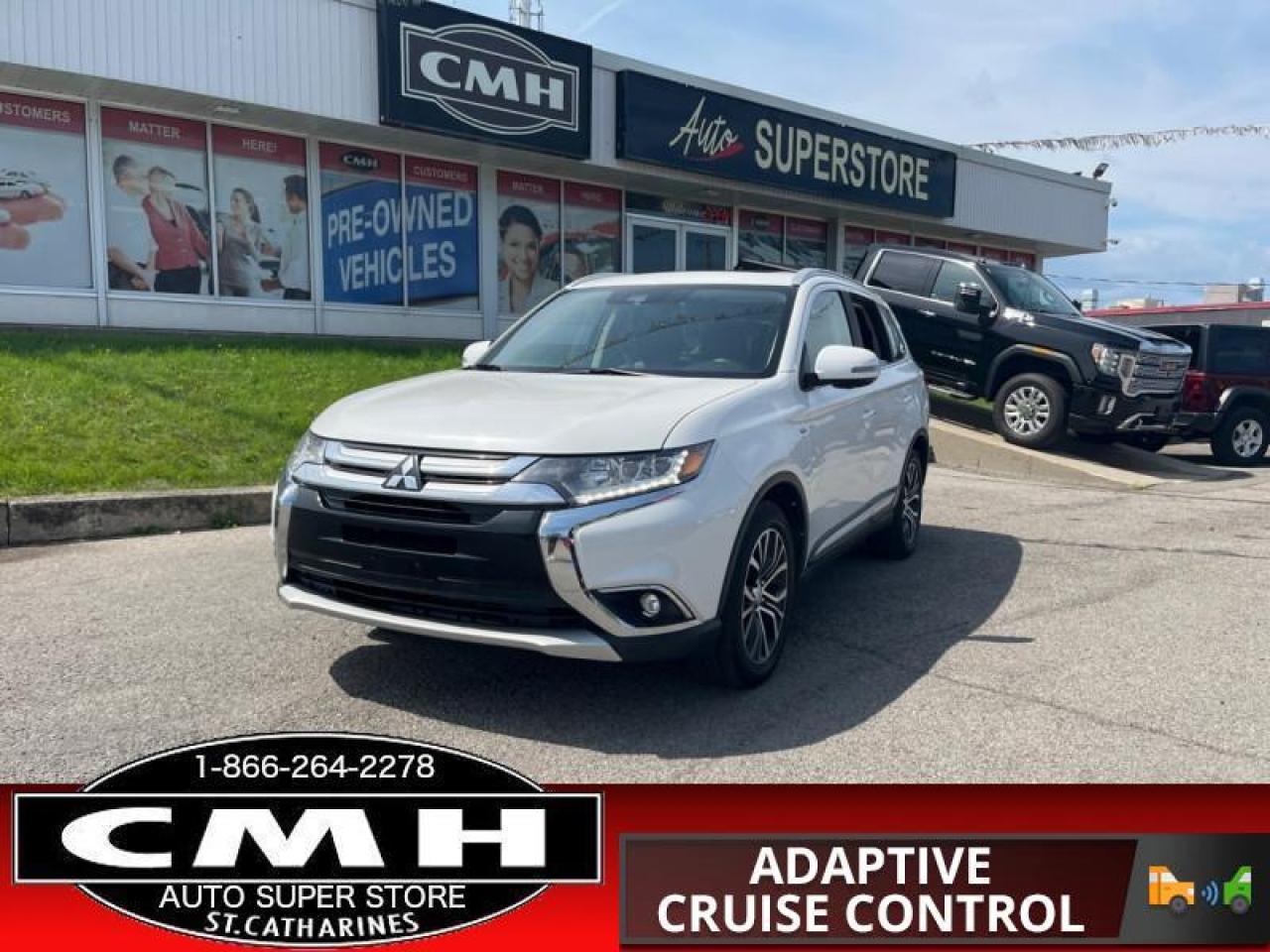 <b>V6 AWD !! 360 CAMERA, COLLISION SENSORS, LANE DEPARTURE, ADAPTIVE CRUISE CONTROLS, BLIND SPOT, APPLE CARPLAY, AUTO HIGH BEAM, RAIN SENSING WIPERS, SUNROOF, LEATHER, POWER SEAT, HEATED SEATS/STEERING WHEEL, 7 PASSENGER, POWER LIFTGATE, 18-INCH ALLOY WHEELS</b><br>      This  2018 Mitsubishi Outlander is for sale today. <br> <br>This Mitsubishi Outlander offers an excellent value in the compact SUV segment. Designed with eye-catching style and a spacious interior, theres plenty of room and comfort to enjoy the great Canadian outdoors. This Outlander also delivers strong performance and composed handling which adds to its versatility. With so much versatility, you can be confident that your Outlander will keep on delivering for years to come. This  SUV has 96,717 kms. Its  white in colour  and is major accident free based on the <a href=https://vhr.carfax.ca/?id=axEjVzE5BJtpjRBMk5f4V3e5CiMDmIYH target=_blank>CARFAX Report</a> . It has an automatic transmission and is powered by a  224HP 3.0L V6 Cylinder Engine. <br> <br> Our Outlanders trim level is GT S. This Outlander GT S is generously appointed with luxurious features and advanced technology. It comes with super all-wheel control with drive mode selector, lane departure warning, forward and rear collision mitigation system, blind spot warning, leather seats which are heated in front, a heated steering wheel, a Rockford Fosgate 9-speaker premium sound system with Bluetooth, SiriusXM, Android Auto, and Apple CarPlay, a rearview camera, a power liftgate, a power sunroof, and much more.<br> <br>To apply right now for financing use this link : <a href=https://www.cmhniagara.com/financing/ target=_blank>https://www.cmhniagara.com/financing/</a><br><br> <br/><br>Trade-ins are welcome! Financing available OAC ! Price INCLUDES a valid safety certificate! Price INCLUDES a 60-day limited warranty on all vehicles except classic or vintage cars. CMH is a Full Disclosure dealer with no hidden fees. We are a family-owned and operated business for over 30 years! o~o