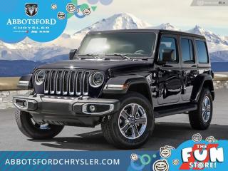 <br> <br>  This Jeep Wrangler is the culmination of tireless innovation and extensive testing to built the ultimate off-road SUV! <br> <br>No matter where your next adventure takes you, this Jeep Wrangler is ready for the challenge. With advanced traction and handling capability, sophisticated safety features and ample ground clearance, the Wrangler is designed to climb up and crawl over the toughest terrain. Inside the cabin of this Wrangler offers supportive seats and comes loaded with the technology you expect while staying loyal to the style and design youve come to know and love.<br> <br> This  SUV  has a 8 speed automatic transmission and is powered by a  270HP 2.0L 4 Cylinder Engine.<br> <br> Our Wranglers trim level is Sahara. This Wrangler Sahara is the perfect balance between a family SUV and a weekend toy. With interior features like navigation, interior ambient lighting, Alpine Premium Audio System, Apple CarPlay, Android Auto, and wi-fi, you get to make everyday driving an engaging experience. This Sahara does not slack on the trail, sporting a hardtop, heavy duty suspension, bigger wheels, side steps, skid plates, tow hooks, a sport bar, Dana axles, and a shift-on-the-fly transfer case to ensure you can make it through the harshest terrain while aluminum wheels make sure you do it in style. A rearview camera and fog lamps help you stay safe. This vehicle has been upgraded with the following features: Navigation,  Premium Audio,  Apple Carplay,  Android Auto,  4g Wi-fi,  Aluminum Wheels,  Rear Camera. <br><br> View the original window sticker for this vehicle with this url <b><a href=http://www.chrysler.com/hostd/windowsticker/getWindowStickerPdf.do?vin=1C4HJXEN4PW664175 target=_blank>http://www.chrysler.com/hostd/windowsticker/getWindowStickerPdf.do?vin=1C4HJXEN4PW664175</a></b>.<br> <br/> See dealer for details. <br> <br>Abbotsford Chrysler, Dodge, Jeep, Ram LTD joined the family-owned Trotman Auto Group LTD in 2010. We are a BBB accredited pre-owned auto dealership.<br><br>Come take this vehicle for a test drive today and see for yourself why we are the dealership with the #1 customer satisfaction in the Fraser Valley.<br><br>Serving the Fraser Valley and our friends in Surrey, Langley and surrounding Lower Mainland areas. Abbotsford Chrysler, Dodge, Jeep, Ram LTD carry premium used cars, competitively priced for todays market. If you don not find what you are looking for in our inventory, just ask, and we will do our best to fulfill your needs. Drive down to the Abbotsford Auto Mall or view our inventory at https://www.abbotsfordchrysler.com/used/.<br><br>*All Sales are subject to Taxes and Fees. The second key, floor mats, and owners manual may not be available on all pre-owned vehicles.Documentation Fee $699.00, Fuel Surcharge: $179.00 (electric vehicles excluded), Finance Placement Fee: $500.00 (if applicable)<br> Come by and check out our fleet of 50+ used cars and trucks and 90+ new cars and trucks for sale in Abbotsford.  o~o