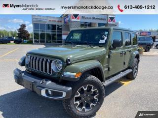New 2024 Jeep Wrangler Sahara  - Heated Seats -  Remote Start - $230.17 /Wk for sale in Ottawa, ON