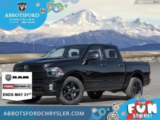 <br> <br>  This 2023 Ram 1500 Classic is the truck to have, thanks to its incredible powertrain and a well-appointed interior. <br> <br>The reasons why this Ram 1500 Classic stands above its well-respected competition are evident: uncompromising capability, proven commitment to safety and security, and state-of-the-art technology. From its muscular exterior to the well-trimmed interior, this 2023 Ram 1500 Classic is more than just a workhorse. Get the job done in comfort and style while getting a great value with this amazing full-size truck. <br> <br> This diamond black crystal pearlcoat Crew Cab 4X4 pickup   has a 8 speed automatic transmission and is powered by a  305HP 3.6L V6 Cylinder Engine.<br> <br> Our 1500 Classics trim level is Express. This Ram 1500 Express features upgraded aluminum wheels, front fog lamps and USB connectivity, along with a great selection of standard features such as class II towing equipment including a hitch, wiring harness and trailer sway control, heavy-duty suspension, cargo box lighting, and a locking tailgate. Additional features include heated and power adjustable side mirrors, UCconnect 3, cruise control, air conditioning, vinyl floor lining, and a rearview camera. This vehicle has been upgraded with the following features: Aluminum Wheels,  Heavy Duty Suspension,  Tow Package,  Power Mirrors,  Rear Camera. <br><br> View the original window sticker for this vehicle with this url <b><a href=http://www.chrysler.com/hostd/windowsticker/getWindowStickerPdf.do?vin=1C6RR7KG0PS577732 target=_blank>http://www.chrysler.com/hostd/windowsticker/getWindowStickerPdf.do?vin=1C6RR7KG0PS577732</a></b>.<br> <br/> Total  cash rebate of $12578 is reflected in the price. Credit includes up to 20% MSRP.  6.49% financing for 96 months. <br> Buy this vehicle now for the lowest weekly payment of <b>$173.73</b> with $0 down for 96 months @ 6.49% APR O.A.C. ( taxes included, Plus applicable fees   ).  Incentives expire 2024-07-02.  See dealer for details. <br> <br>Abbotsford Chrysler, Dodge, Jeep, Ram LTD joined the family-owned Trotman Auto Group LTD in 2010. We are a BBB accredited pre-owned auto dealership.<br><br>Come take this vehicle for a test drive today and see for yourself why we are the dealership with the #1 customer satisfaction in the Fraser Valley.<br><br>Serving the Fraser Valley and our friends in Surrey, Langley and surrounding Lower Mainland areas. Abbotsford Chrysler, Dodge, Jeep, Ram LTD carry premium used cars, competitively priced for todays market. If you don not find what you are looking for in our inventory, just ask, and we will do our best to fulfill your needs. Drive down to the Abbotsford Auto Mall or view our inventory at https://www.abbotsfordchrysler.com/used/.<br><br>*All Sales are subject to Taxes and Fees. The second key, floor mats, and owners manual may not be available on all pre-owned vehicles.Documentation Fee $699.00, Fuel Surcharge: $179.00 (electric vehicles excluded), Finance Placement Fee: $500.00 (if applicable)<br> Come by and check out our fleet of 80+ used cars and trucks and 130+ new cars and trucks for sale in Abbotsford.  o~o