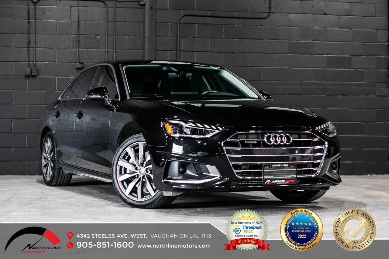 Used 2020 Audi A4 Komfort/ ROOF/ CAM/ PARK AID/ CARPLAY/ 1-OWNER for sale in Vaughan, ON