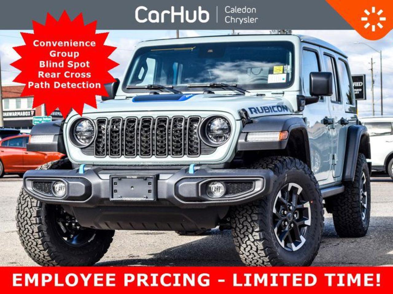 New 2024 Jeep Wrangler 4xe Rubicon 4 Door Sky roof Safety Grp 12.3