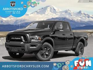 <br> <br>  Reliable, dependable, and innovative, this Ram 1500 Classic proves that it has what it takes to get the job done right. <br> <br>The reasons why this Ram 1500 Classic stands above its well-respected competition are evident: uncompromising capability, proven commitment to safety and security, and state-of-the-art technology. From its muscular exterior to the well-trimmed interior, this 2023 Ram 1500 Classic is more than just a workhorse. Get the job done in comfort and style while getting a great value with this amazing full-size truck. <br> <br> This diamond black crystal pearlcoat Quad Cab 4X4 pickup   has a 8 speed automatic transmission and is powered by a  305HP 3.6L V6 Cylinder Engine.<br> <br> Our 1500 Classics trim level is Warlock. This Ram 1500 Warlock comes with high gloss black aluminum wheels, active aero shutters, sound insulation, proximity keyless entry and USB connectivity, along with a great selection of standard features such as class II towing equipment including a hitch, wiring harness and trailer sway control, heavy-duty suspension, cargo box lighting, and a locking tailgate. Additional features include heated and power adjustable side mirrors, UCconnect 3, cruise control, air conditioning, vinyl floor lining, and a rearview camera. This vehicle has been upgraded with the following features: Mopar Sport Performance Hood, Heated Seats, Luxury Group, Technology Package, Warlock All Terrain Package, Remote Engine Start, Premium Audio. <br><br> View the original window sticker for this vehicle with this url <b><a href=http://www.chrysler.com/hostd/windowsticker/getWindowStickerPdf.do?vin=1C6RR7GG3PS567642 target=_blank>http://www.chrysler.com/hostd/windowsticker/getWindowStickerPdf.do?vin=1C6RR7GG3PS567642</a></b>.<br> <br/> Total  cash rebate of $12924 is reflected in the price. Credit includes up to 20% MSRP.  6.49% financing for 96 months. <br> Buy this vehicle now for the lowest weekly payment of <b>$178.51</b> with $0 down for 96 months @ 6.49% APR O.A.C. ( taxes included, Plus applicable fees   ).  Incentives expire 2024-04-30.  See dealer for details. <br> <br>Abbotsford Chrysler, Dodge, Jeep, Ram LTD joined the family-owned Trotman Auto Group LTD in 2010. We are a BBB accredited pre-owned auto dealership.<br><br>Come take this vehicle for a test drive today and see for yourself why we are the dealership with the #1 customer satisfaction in the Fraser Valley.<br><br>Serving the Fraser Valley and our friends in Surrey, Langley and surrounding Lower Mainland areas. Abbotsford Chrysler, Dodge, Jeep, Ram LTD carry premium used cars, competitively priced for todays market. If you don not find what you are looking for in our inventory, just ask, and we will do our best to fulfill your needs. Drive down to the Abbotsford Auto Mall or view our inventory at https://www.abbotsfordchrysler.com/used/.<br><br>*All Sales are subject to Taxes and Fees. The second key, floor mats, and owners manual may not be available on all pre-owned vehicles.Documentation Fee $699.00, Fuel Surcharge: $179.00 (electric vehicles excluded), Finance Placement Fee: $500.00 (if applicable)<br> Come by and check out our fleet of 80+ used cars and trucks and 140+ new cars and trucks for sale in Abbotsford.  o~o