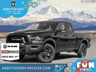 <br> <br>  This Ram 1500 Classic is a top contender in the full-size pickup segment thanks to a winning combination of a strong powertrain, a smooth ride and a well-trimmed cabin. <br> <br>The reasons why this Ram 1500 Classic stands above its well-respected competition are evident: uncompromising capability, proven commitment to safety and security, and state-of-the-art technology. From its muscular exterior to the well-trimmed interior, this 2023 Ram 1500 Classic is more than just a workhorse. Get the job done in comfort and style while getting a great value with this amazing full-size truck. <br> <br> This diamond black crystal pearlcoat Quad Cab 4X4 pickup   has a 8 speed automatic transmission and is powered by a  305HP 3.6L V6 Cylinder Engine.<br> <br> Our 1500 Classics trim level is Warlock. This Ram 1500 Warlock comes with high gloss black aluminum wheels, active aero shutters, sound insulation, proximity keyless entry and USB connectivity, along with a great selection of standard features such as class II towing equipment including a hitch, wiring harness and trailer sway control, heavy-duty suspension, cargo box lighting, and a locking tailgate. Additional features include heated and power adjustable side mirrors, UCconnect 3, cruise control, air conditioning, vinyl floor lining, and a rearview camera. This vehicle has been upgraded with the following features: Mopar Sport Performance Hood, Heated Seats, Luxury Group, Technology Package, Warlock All Terrain Package, Remote Engine Start, Premium Audio. <br><br> View the original window sticker for this vehicle with this url <b><a href=http://www.chrysler.com/hostd/windowsticker/getWindowStickerPdf.do?vin=1C6RR7GG3PS567642 target=_blank>http://www.chrysler.com/hostd/windowsticker/getWindowStickerPdf.do?vin=1C6RR7GG3PS567642</a></b>.<br> <br/> Total  cash rebate of $13757 is reflected in the price. Credit includes up to 20% MSRP.  6.49% financing for 96 months. <br> Buy this vehicle now for the lowest weekly payment of <b>$191.71</b> with $0 down for 96 months @ 6.49% APR O.A.C. ( taxes included, Plus applicable fees   ).  Incentives expire 2024-07-02.  See dealer for details. <br> <br>Abbotsford Chrysler, Dodge, Jeep, Ram LTD joined the family-owned Trotman Auto Group LTD in 2010. We are a BBB accredited pre-owned auto dealership.<br><br>Come take this vehicle for a test drive today and see for yourself why we are the dealership with the #1 customer satisfaction in the Fraser Valley.<br><br>Serving the Fraser Valley and our friends in Surrey, Langley and surrounding Lower Mainland areas. Abbotsford Chrysler, Dodge, Jeep, Ram LTD carry premium used cars, competitively priced for todays market. If you don not find what you are looking for in our inventory, just ask, and we will do our best to fulfill your needs. Drive down to the Abbotsford Auto Mall or view our inventory at https://www.abbotsfordchrysler.com/used/.<br><br>*All Sales are subject to Taxes and Fees. The second key, floor mats, and owners manual may not be available on all pre-owned vehicles.Documentation Fee $699.00, Fuel Surcharge: $179.00 (electric vehicles excluded), Finance Placement Fee: $500.00 (if applicable)<br> Come by and check out our fleet of 80+ used cars and trucks and 130+ new cars and trucks for sale in Abbotsford.  o~o