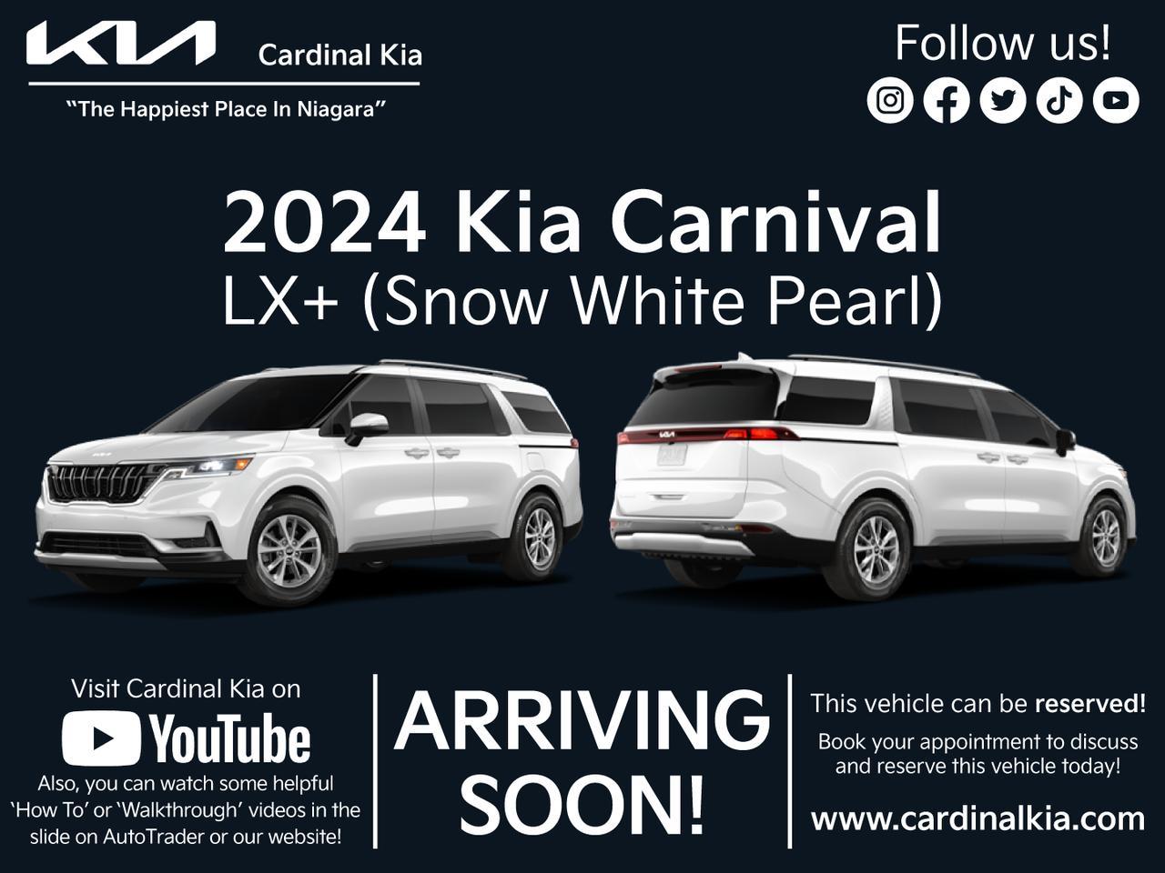 New 2024 Kia Carnival LX+ for Sale in Niagara Falls, Ontario Carpages.ca