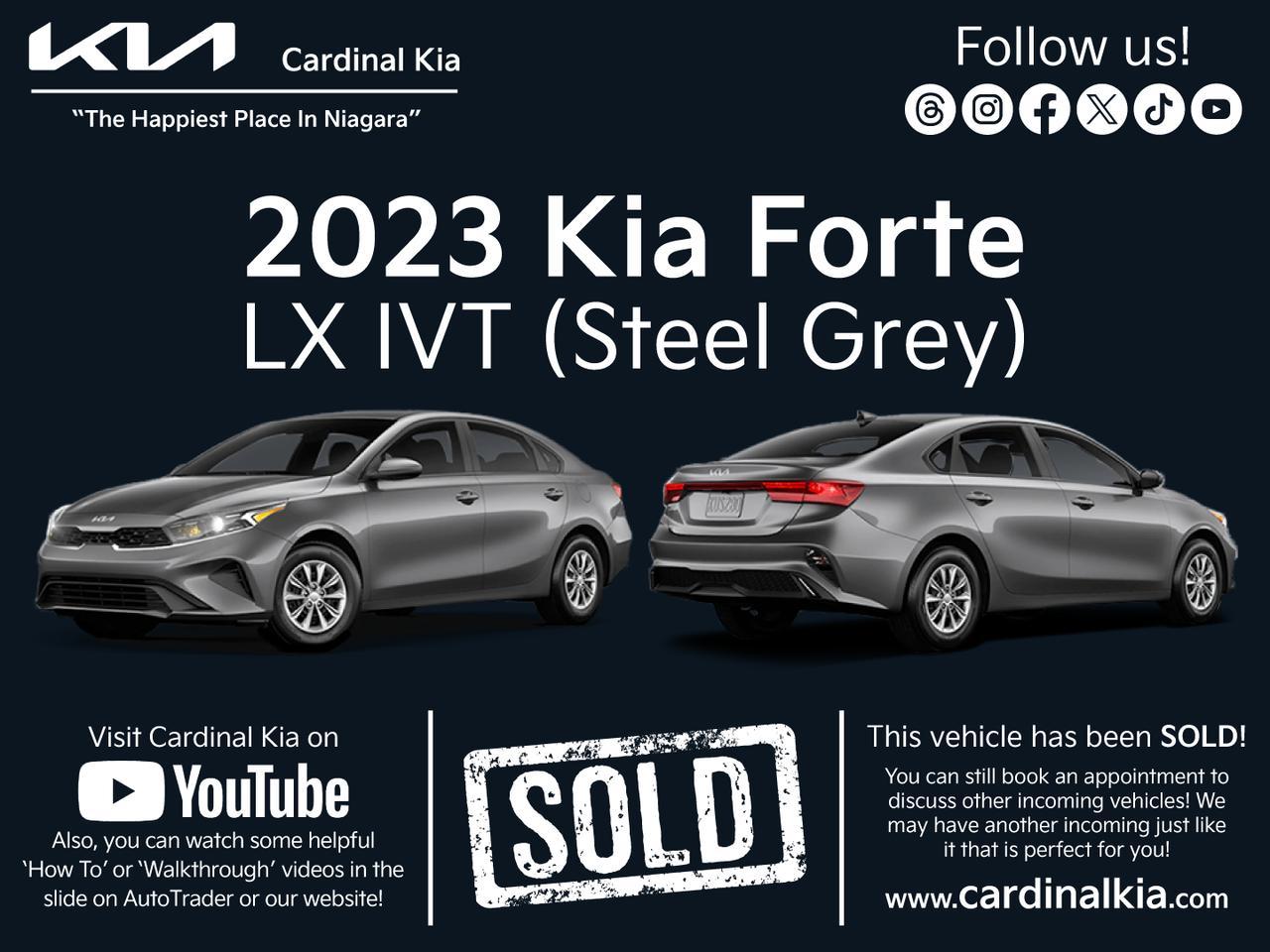 New 2023 Kia Forte LX IVT for sale in Niagara Falls, ON
