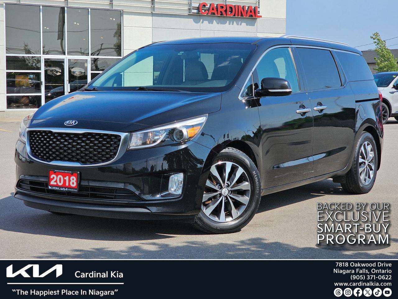 Used 2018 Kia Sedona SX+, Leather Heated Seats, Power Sliding Doors for sale in Niagara Falls, ON