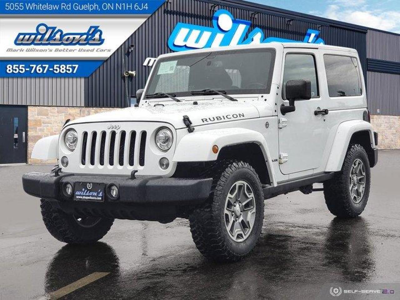 Used 2017 Jeep Wrangler Rubicon - Leather, Heated Seats, Navigation, LED Lighting, Alpine Audio, Tow Hitch, Alloys & More! for sale in Guelph, ON