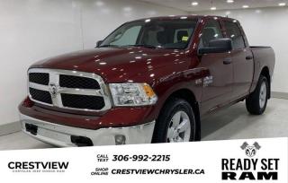 1500 TRADESMAN CREW CAB 4X4 (1 Check out this vehicles pictures, features, options and specs, and let us know if you have any questions. Helping find the perfect vehicle FOR YOU is our only priority.P.S...Sometimes texting is easier. Text (or call) 306-994-7040 for fast answers at your fingertips!This Ram 1500 Classic delivers a Regular Unleaded V-8 5.7 L/345 engine powering this Automatic transmission. WHEELS: 20 X 8 ALUMINUM, TRANSMISSION: 8-SPEED TORQUEFLITE AUTOMATIC (DFK), TRADESMAN SXT PACKAGE.* This Ram 1500 Classic Features the Following Options *QUICK ORDER PACKAGE 26B TRADESMAN , SIRIUSXM SATELLITE RADIO, SIRIUSXM GUARDIAN-INCLUDED TRIAL, REMOTE KEYLESS ENTRY, RED PEARL, RADIO: UCONNECT 5 W/8.4 DISPLAY, PROTECTION GROUP, LED BED LIGHTING, GVWR: 3,129 KGS (6,900 LBS), ENGINE: 5.7L HEMI VVT V8 W/FUELSAVER MDS.* Visit Us Today *Stop by Crestview Chrysler (Capital) located at 601 Albert St, Regina, SK S4R2P4 for a quick visit and a great vehicle!