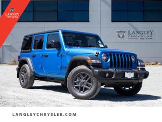 <p><strong><span style=font-family:Arial; font-size:18px;>Ignite your passion for the road with our automotive dealerships selection of vehicles! Allow us to introduce you to the epitome of rugged elegance - the brand-new, never driven, 2024 Jeep Wrangler Sport SUV..</span></strong></p> <p><strong><span style=font-family:Arial; font-size:18px;>Bathed in a striking blue exterior that mirrors the open sky, paired with a plush black interior that promises comfort in every journey, this vehicle is truly a sight to behold and an experience to be had..</span></strong> <br> The 2024 Wrangler is powered by a potent 2.0L 4cyl engine and a smooth 8-speed automatic transmission that ensure an exhilarating ride while keeping fuel efficiency a top priority.. But the thrill does not stop there.</p> <p><strong><span style=font-family:Arial; font-size:18px;>The Jeep Wrangler Sport comes equipped with a variety of luxury features designed for your utmost convenience, from traction control and ABS brakes to air conditioning and power steering..</span></strong> <br> With the Wrangler Sport, your safety is never compromised.. It boasts dual front impact airbags, electronic stability, and an integrated roll-over protection system to keep you and your loved ones safe.</p> <p><strong><span style=font-family:Arial; font-size:18px;>Furthermore, the manual driver lumbar support ensures comfort in all your adventures, allowing you to explore the great outdoors like never before..</span></strong> <br> Dont just love your car - love buying it! At Langley Chrysler, we promise a seamless and enjoyable transaction.. This Jeep Wrangler Sport stands out not just for its unparalleled features and performance, but also for the exceptional buying experience we offer.</p> <p><strong><span style=font-family:Arial; font-size:18px;>Like a poem written for the open road, the Wrangler Sport sings a song of freedom and adventure..</span></strong> <br> An ode to the wild, it whispers tales of rugged landscapes conquered and horizons yet to be discovered.. Ride with grace, in this versatile space,
Underneath the blue, a journey awaits you.</p> <p><strong><span style=font-family:Arial; font-size:18px;>Feel the comfort inside, as on adventures you ride,
In the Wrangler Sport, every journey is a new sport..</span></strong> <br> Come and experience the unrivaled charm and capabilities of the 2024 Jeep Wrangler Sport at Langley Chrysler.. Let this SUV be your trusted companion in carving new paths and creating unforgettable memories.</p> <p><strong><span style=font-family:Arial; font-size:18px;>Its not just a car, its a lifestyle..</span></strong> <br> Embark on your adventure today</p>Documentation Fee $968, Finance Placement $628, Safety & Convenience Warranty $699

<p>*All prices are net of all manufacturer incentives and/or rebates and are subject to change by the manufacturer without notice. All prices plus applicable taxes, applicable environmental recovery charges, documentation of $599 and full tank of fuel surcharge of $76 if a full tank is chosen.<br />Other items available that are not included in the above price:<br />Tire & Rim Protection and Key fob insurance starting from $599<br />Service contracts (extended warranties) for up to 7 years and 200,000 kms starting from $599<br />Custom vehicle accessory packages, mudflaps and deflectors, tire and rim packages, lift kits, exhaust kits and tonneau covers, canopies and much more that can be added to your payment at time of purchase<br />Undercoating, rust modules, and full protection packages starting from $199<br />Flexible life, disability and critical illness insurances to protect portions of or the entire length of vehicle loan?im?im<br />Financing Fee of $500 when applicable<br />Prices shown are determined using the largest available rebates and incentives and may not qualify for special APR finance offers. See dealer for details. This is a limited time offer.</p>