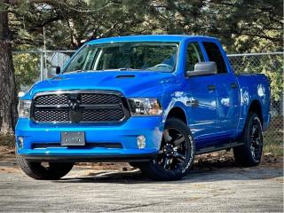**Please note** An additional charge of $998 will be applied for Dealer-Installed Running Boards.  Our New 2023 RAM 1500 Classic Crew Cab 4X4 with the Electronics Pack and Sub Zero Pack is a terrific tool for taking care of business in Hydro Blue Pearl! Powered by a 5.7 Litre HEMI V8 serving up 395hp connected to an 8 Speed Automatic transmission thats eager for action. Heavy-duty shocks are also along for the ride, and this Four Wheel Drive truck sees approximately 11.2L/100km on the highway. Strong and stylish, our 1500 Classic stands out from the crowd with a mighty grille, quad halogen headlamps, fog lamps, 17-inch alloy wheels, heated power mirrors, class IV hitch receiver, spray-on bedliner, and handy step pads on the rear bumper.  Youre well prepared for work and more in our bold Express cabin. It keeps you feeling fresh behind the heated steering wheel with supportive heated front seats, power accessories, cruise control, and our package for enhanced comfort and connectivity. The highlights include dual-zone automatic climate control, a 7-inch gauge cluster, an 8.4-inch Uconnect touchscreen, WiFi compatibility, Android Auto/Apple CarPlay, Bluetooth, voice recognition, and six-speaker audio. Confidence comes standard with this impressive interior!  RAM regards safety as a top priority, providing features like a backup camera, side-impact door beams, traction/stability control, tire-pressure monitoring, ABS, advanced airbags, and more. Buy our 1500 Classic Express today, and youll be on the path to better trucking tomorrow! Save this Page and Call for Availability. We Know You Will Enjoy Your Test Drive Towards Ownership!