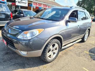 <p>2011 HYUNDAI VERACRUZ GLS, ALL WHEEL DRIVE (AWD), ONLY 143K!!! FULLY-LOADED! AUTOMATIC, DVD PLAYER, LEATHER INTERIOR, SUN-ROOF, POWER WINDOWS, POWER LOCKS, POWER SEATS, HEATED SEATS, MEMORY SEATS, SAT. RADIO, AUX, BACK-UP SENSORS, A/C, KEY-LESS ENTRY,<span> </span>ALLOY RIMS, EXTRA SET OF WINTER TIRES ON STEEL RIMS,<span> </span>HAS BEEN FULLY SERVICED!!! NO ACCIDENTS (WILL PROVIDE CARFAX REPORT), ONTARIO VEHICLE,<span> </span>EXCELLENT CONDITION, FULLY CERTIFIED.</p><p> <br></p><p><span>CALL AT 416-505-3554<span id=jodit-selection_marker_1713321431859_7557265844892476 data-jodit-selection_marker=start style=line-height: 0; display: none;></span></span><br></p><p> <br></p><p>VISIT US AT WWW.RAHMANMOTORS.COM</p><p> <br></p><p>RAHMAN MOTORS</p><p>1000 DUNDAS ST EAST.</p><p>MISSISSAUGA, L4Y2B8</p><p> <br></p><p>**PLEASE CALL IN ADVANCE TO CHECK AVAILABILITY**</p>