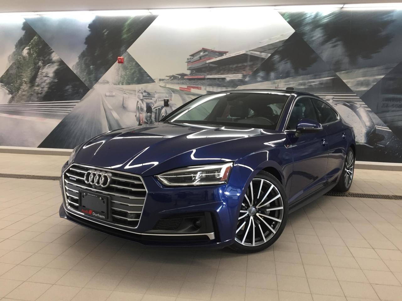 Used 2018 Audi A5 Sportback 2.0T Technik + Sport Pkg | Heads Up Display for sale in Whitby, ON