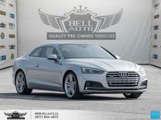 Used 2018 Audi A5 Coupe Technik, SLine, AWD, Navi, MoonRoof, 360Cam, Sensors, B.Spot, Bang&OlufsenSound, NoAccidents for sale in Toronto, ON