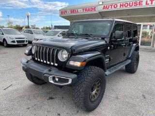 Used 2018 Jeep Wrangler Unlimited SAHARA REMOTE START BACKUP CAMERA LEATHER SEATS for sale in Calgary, AB