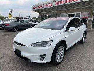 <div>2017 TESLA MODEL X 90D WITH 97947 KMS, NAVIGATION, BACKUP CAMERA, FRONT CAMERA, AUTOPILOT, AUTO STEER, BLIND SPOT DETECTION, LANE ASSIST, STEERING MODES, LEATHER SEATS, HEATED SEATS, HEATED STEERING WHEEL, BLUETOOTH, USB, AUX AND MORE!</div>