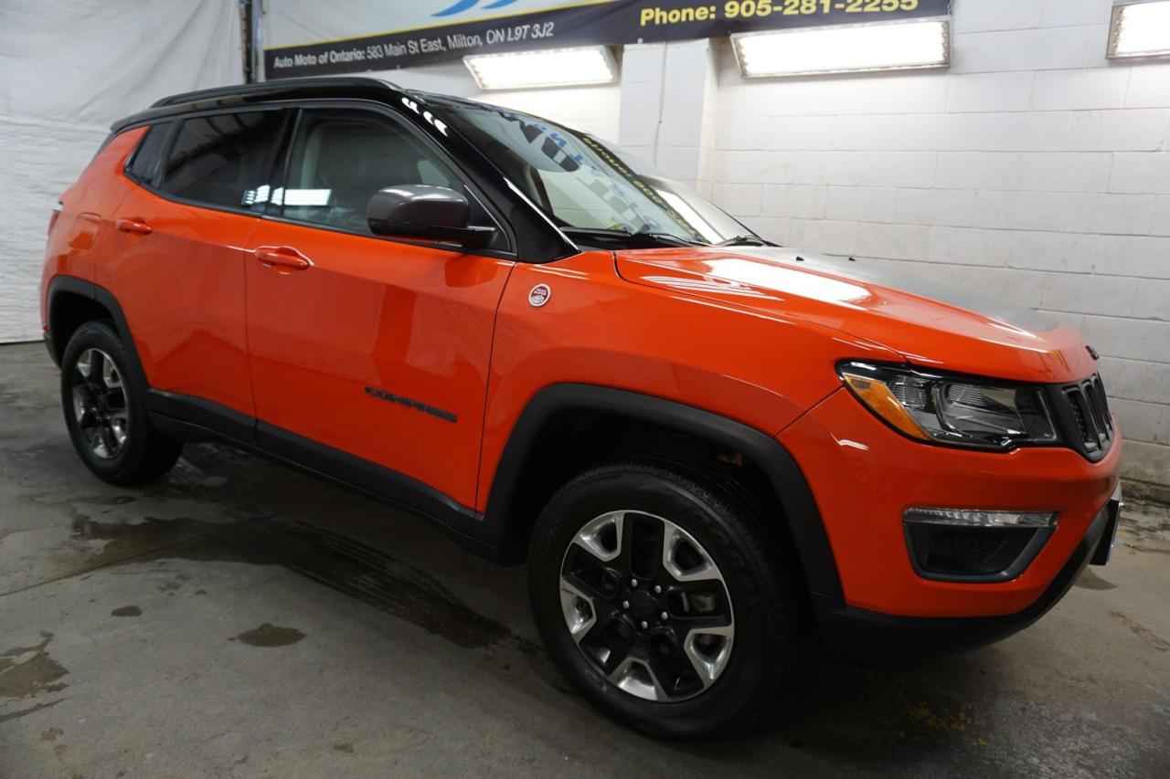 Used 2017 Jeep Compass TRAILHAWK 4WD CERTIFIED CAMERA NAV BLUETOOTH LEATHER HEATED SEATS CRUISE ALLOYS for sale in Milton, ON