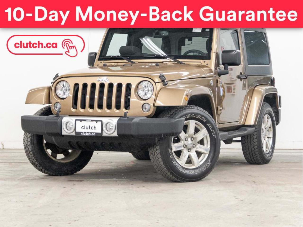 Used 2015 Jeep Wrangler Sahara w/ UConnect, Bluetooth, Backup Cam, A/C for sale in Toronto, ON