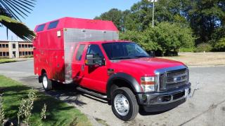 2010 Ford F-550 Service Truck  Dually Diesel 2WD, 6.4L V8 OHV 32V TURBO DIESEL engine, 2 door, automatic, RWD, cruise control, air conditioning, AM/FM radio, CD player, power door locks, power windows, power seats, power retracting mirrors, tow/haul mode, automatic headlights, foldable rear seats 8 storage compartments, work lights, scene lights, 2x110V outlets, 2x12V outlets, trailer brake controller, road triangle, fire extinguisher, backup camera, red exterior, black interior. Measurements: WheelBase : 186 Inches. (All the measurements are deemed to be true but are not guaranteed). Certificate and Decal Valid July 2024 $25,810.00 plus $375 processing fee, $26,185.00 total payment obligation before taxes.  Listing report, warranty, contract commitment cancellation fee, financing available on approved credit (some limitations and exceptions may apply). All above specifications and information is considered to be accurate but is not guaranteed and no opinion or advice is given as to whether this item should be purchased. We do not allow test drives due to theft, fraud and acts of vandalism. Instead we provide the following benefits: Complimentary Warranty (with options to extend), Limited Money Back Satisfaction Guarantee on Fully Completed Contracts, Contract Commitment Cancellation, and an Open-Ended Sell-Back Option. Ask seller for details or call 604-522-REPO(7376) to confirm listing availability.