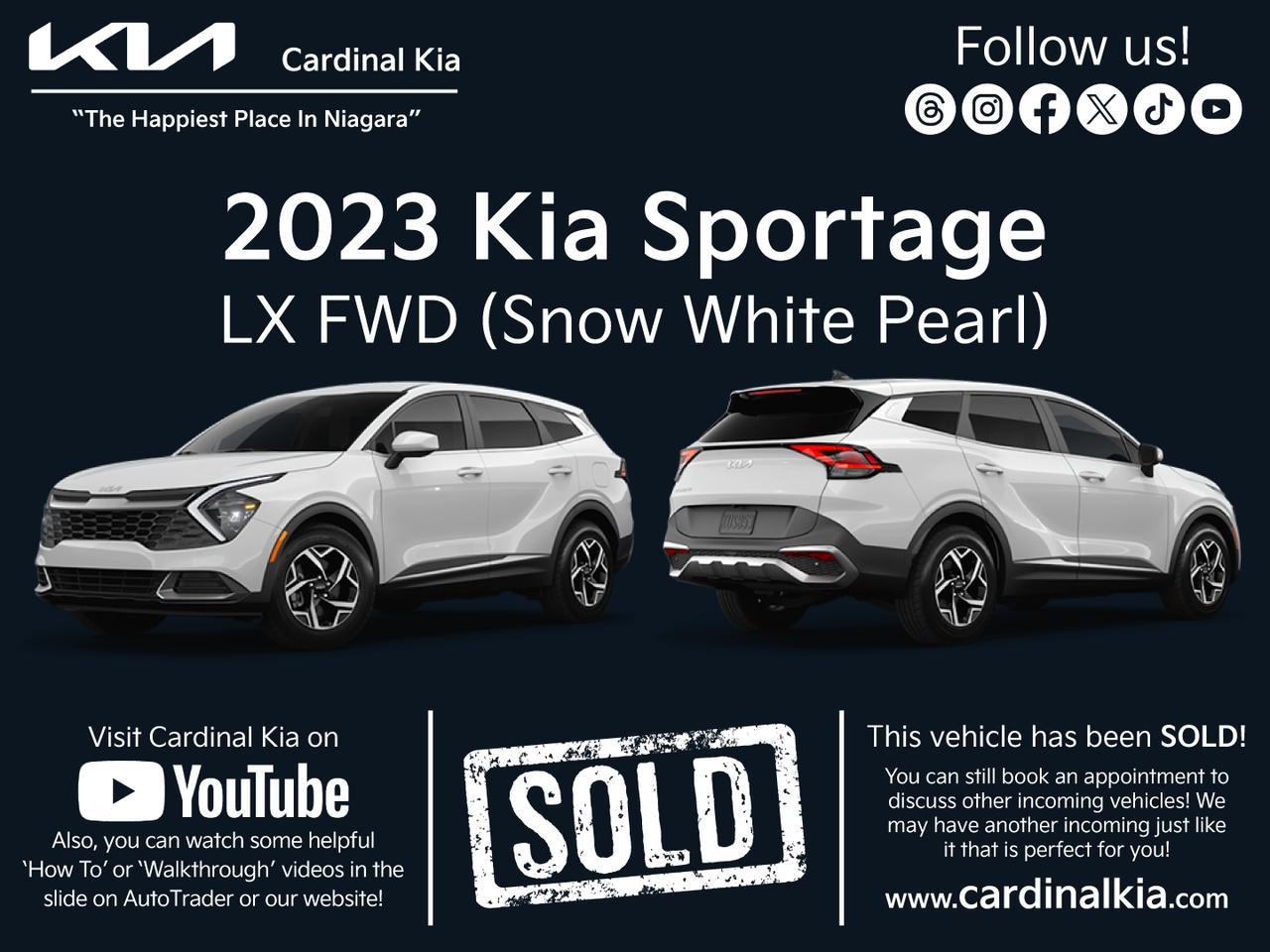 New 2023 Kia Sportage LX FWD for sale in Niagara Falls, ON