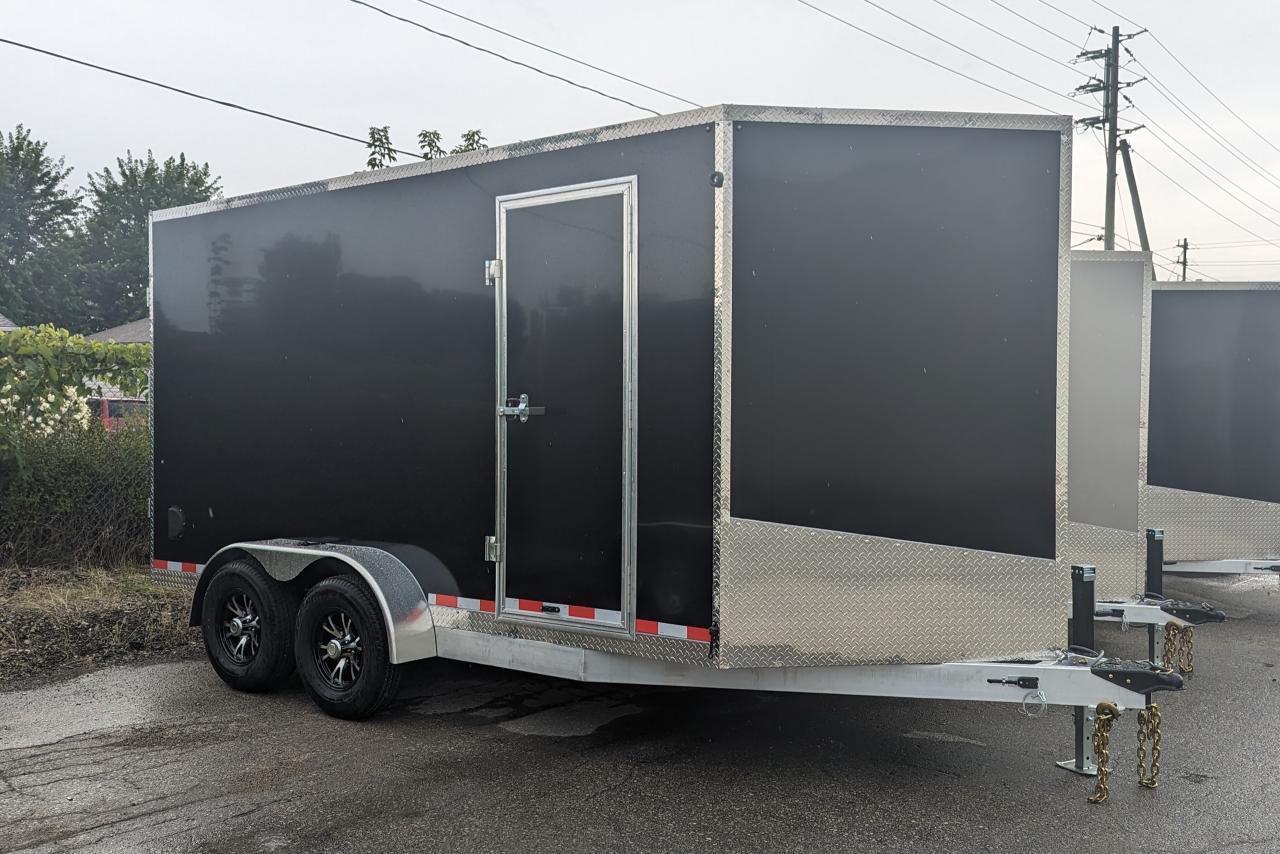 2023 Canadian Trailer Company 7x14 V Nose Cargo Trailer Aluminum Tandem Axle