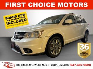 Welcome to First Choice Motors, the largest car dealership in Toronto of pre-owned cars, SUVs, and vans priced between $5000-$15,000. With an impressive inventory of over 300 vehicles in stock, we are dedicated to providing our customers with a vast selection of affordable and reliable options. <br><br>Were thrilled to offer a used 2014 Dodge Journey R/T, white color with 283,000km (STK#6408) This vehicle was $7990 NOW ON SALE FOR $5990. It is equipped with the following features:<br>- Automatic Transmission<br>- Leather Seats<br>- Heated seats<br>- Bluetooth<br>- All wheel drive<br>- Reverse camera<br>- Alloy wheels<br>- Power windows<br>- Power locks<br>- Power mirrors<br>- Air Conditioning<br><br>At First Choice Motors, we believe in providing quality vehicles that our customers can depend on. All our vehicles come with a 36-day FULL COVERAGE warranty. We also offer additional warranty options up to 5 years for our customers who want extra peace of mind.<br><br>Furthermore, all our vehicles are sold fully certified with brand new brakes rotors and pads, a fresh oil change, and brand new set of all-season tires installed & balanced. You can be confident that this car is in excellent condition and ready to hit the road.<br><br>At First Choice Motors, we believe that everyone deserves a chance to own a reliable and affordable vehicle. Thats why we offer financing options with low interest rates starting at 7.9% O.A.C. Were proud to approve all customers, including those with bad credit, no credit, students, and even 9 socials. Our finance team is dedicated to finding the best financing option for you and making the car buying process as smooth and stress-free as possible.<br><br>Our dealership is open 7 days a week to provide you with the best customer service possible. We carry the largest selection of used vehicles for sale under $9990 in all of Ontario. We stock over 300 cars, mostly Hyundai, Chevrolet, Mazda, Honda, Volkswagen, Toyota, Ford, Dodge, Kia, Mitsubishi, Acura, Lexus, and more. With our ongoing sale, you can find your dream car at a price you can afford. Come visit us today and experience why we are the best choice for your next used car purchase!<br><br>All prices exclude a $10 OMVIC fee, license plates & registration  and ONTARIO HST (13%)