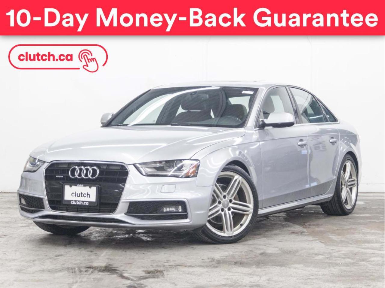 Used 2015 Audi A4 Technik w/ Bluetooth, Backup Cam, Cruise Control, A/C for sale in Toronto, ON