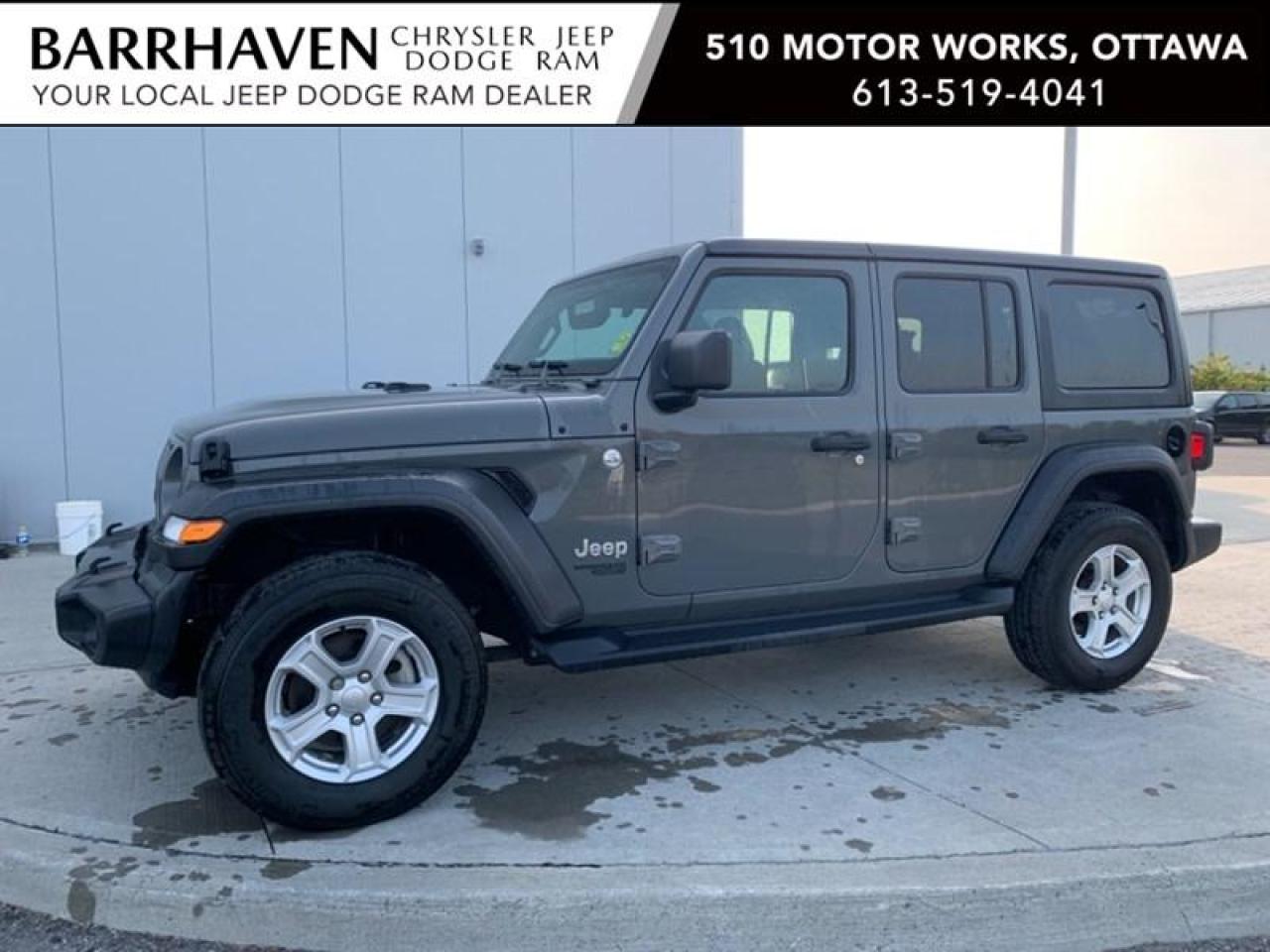 Used 2021 Jeep Wrangler Unlimited Unlimited Sport S 4x4 | SOFT-TOP INCLUDED for sale in Ottawa, ON