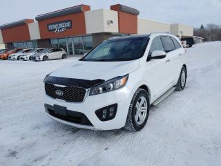 Come Finance this vehicle with us. Apply on our website stonebridgeauto.com<br>
2016 Kia Sorento SX with 127000km. 2.0L 4 cylinder AWD. Clean title and safetied. 

Leather interior
Heated front/rear seats
Cooled front seats
Power seats with memory drivers seat
Heated steering wheel
Dual climate control
Blind spot monitoring
Cross traffic alert
Navigation
Back up camera with park aid
Panoramic roof
Power liftgate

We take trades! Vehicle is for sale in Steinbach by STONE BRIDGE AUTO INC. Dealer #5000 we are a small business focused on customer satisfaction. Financing is available if needed. Text or call before coming to view and ask for sales.  