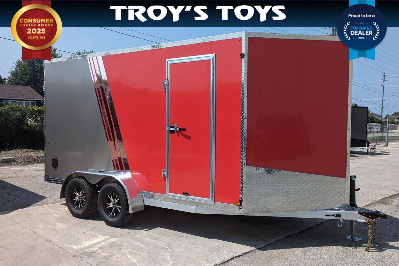 2024 Canadian Trailer Company 7x14 V Nose Cargo Trailer Aluminum Tandem Axle