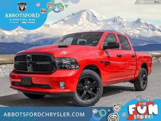 <br> <br>  This 2023 Ram 1500 Classic is the truck to have, thanks to its incredible powertrain and a well-appointed interior. <br> <br>The reasons why this Ram 1500 Classic stands above its well-respected competition are evident: uncompromising capability, proven commitment to safety and security, and state-of-the-art technology. From its muscular exterior to the well-trimmed interior, this 2023 Ram 1500 Classic is more than just a workhorse. Get the job done in comfort and style while getting a great value with this amazing full-size truck. <br> <br> This flame red Crew Cab 4X4 pickup   has a 8 speed automatic transmission and is powered by a  305HP 3.6L V6 Cylinder Engine.<br> <br> Our 1500 Classics trim level is Express. This Ram 1500 Express features upgraded aluminum wheels, front fog lamps and USB connectivity, along with a great selection of standard features such as class II towing equipment including a hitch, wiring harness and trailer sway control, heavy-duty suspension, cargo box lighting, and a locking tailgate. Additional features include heated and power adjustable side mirrors, UCconnect 3, cruise control, air conditioning, vinyl floor lining, and a rearview camera. This vehicle has been upgraded with the following features: Aluminum Wheels,  Heavy Duty Suspension,  Tow Package,  Power Mirrors,  Rear Camera. <br><br> View the original window sticker for this vehicle with this url <b><a href=http://www.chrysler.com/hostd/windowsticker/getWindowStickerPdf.do?vin=1C6RR7KG8PS577736 target=_blank>http://www.chrysler.com/hostd/windowsticker/getWindowStickerPdf.do?vin=1C6RR7KG8PS577736</a></b>.<br> <br/> Total  cash rebate of $12554 is reflected in the price. Credit includes up to 20% MSRP.  6.49% financing for 96 months. <br> Buy this vehicle now for the lowest weekly payment of <b>$173.40</b> with $0 down for 96 months @ 6.49% APR O.A.C. ( taxes included, Plus applicable fees   ).  Incentives expire 2024-04-30.  See dealer for details. <br> <br>Abbotsford Chrysler, Dodge, Jeep, Ram LTD joined the family-owned Trotman Auto Group LTD in 2010. We are a BBB accredited pre-owned auto dealership.<br><br>Come take this vehicle for a test drive today and see for yourself why we are the dealership with the #1 customer satisfaction in the Fraser Valley.<br><br>Serving the Fraser Valley and our friends in Surrey, Langley and surrounding Lower Mainland areas. Abbotsford Chrysler, Dodge, Jeep, Ram LTD carry premium used cars, competitively priced for todays market. If you don not find what you are looking for in our inventory, just ask, and we will do our best to fulfill your needs. Drive down to the Abbotsford Auto Mall or view our inventory at https://www.abbotsfordchrysler.com/used/.<br><br>*All Sales are subject to Taxes and Fees. The second key, floor mats, and owners manual may not be available on all pre-owned vehicles.Documentation Fee $699.00, Fuel Surcharge: $179.00 (electric vehicles excluded), Finance Placement Fee: $500.00 (if applicable)<br> Come by and check out our fleet of 80+ used cars and trucks and 140+ new cars and trucks for sale in Abbotsford.  o~o