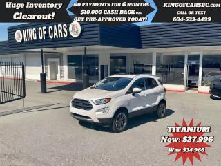 Used 2022 Ford EcoSport Titanium for sale in Langley, BC