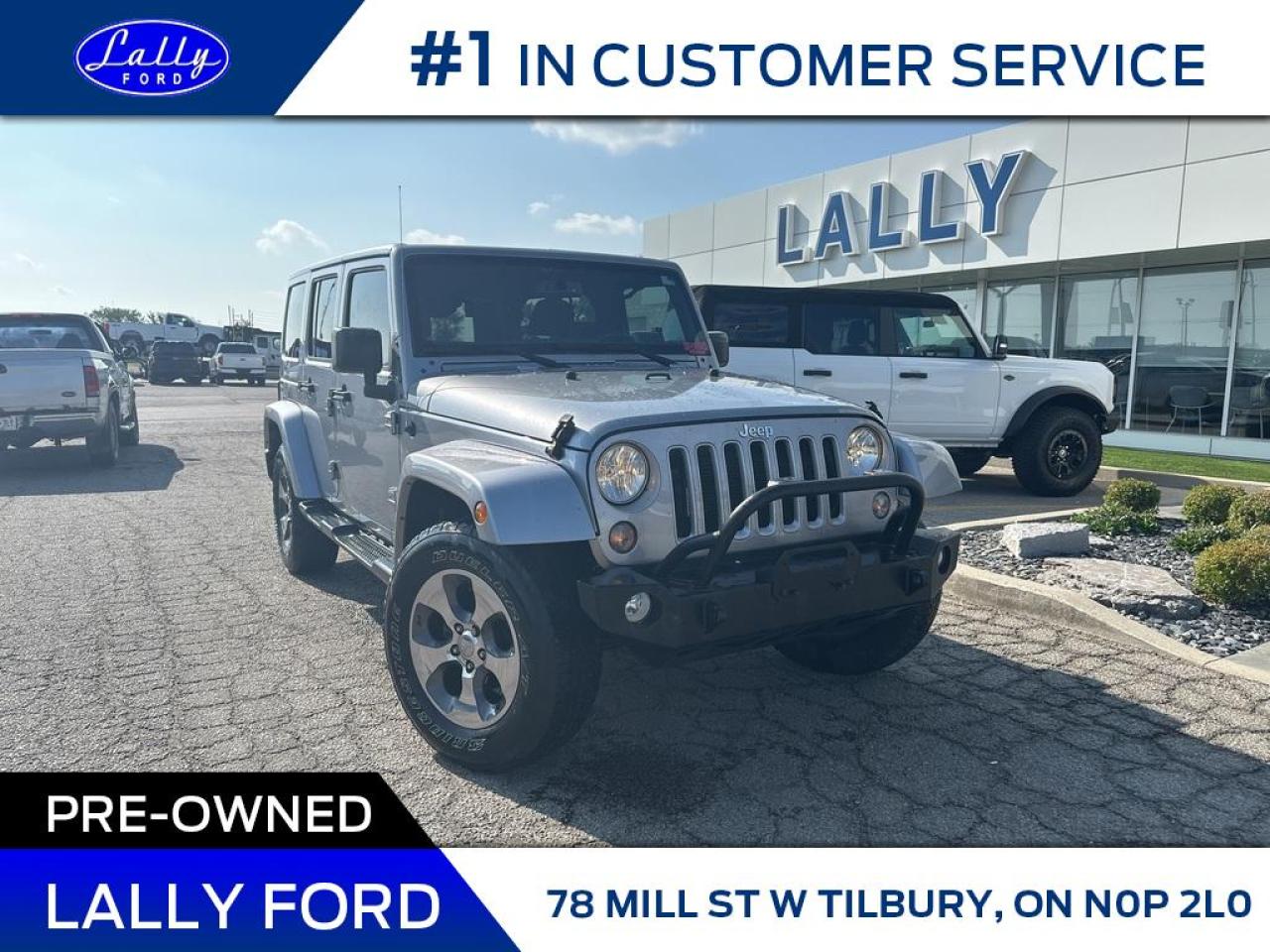 Used 2017 Jeep Wrangler Unlimited Sahara, Local Trade, Low Km’s!! for sale in Tilbury, ON