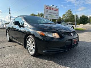<p><span style=font-size: 14pt;><strong>2012 HONDA CIVIC coupe</strong></span></p><p> </p><p> </p><p><span style=font-size: 14pt;><strong>CARS IN LOBO LTD. (Buy - Sell - Trade - Finance) <br /></strong></span><span style=font-size: 14pt;><strong style=font-size: 18.6667px;>Office# - 519-666-2800<br /></strong></span><span style=font-size: 14pt;><strong>TEXT 24/7 - 226-289-5416<br /></strong></span></p><p> </p><p> </p><p> </p><p><span style=font-size: 12pt;>-> LOCATION <a title=Location  href=https://www.google.com/maps/place/Cars+In+Lobo+LTD/@42.9998602,-81.4226374,15z/data=!4m5!3m4!1s0x0:0xcf83df3ed2d67a4a!8m2!3d42.9998602!4d-81.4226374 target=_blank rel=noopener>6355 Egremont Dr N0L 1R0 - 6 KM from fanshawe park rd and hyde park rd in London ON</a><br />-> Quality pre owned local vehicles. CARFAX available for all vehicles <br />-> Certification is included in price unless stated AS IS or ask about our AS IS pricing<br />-> We offer Extended Warranty on our vehicles inquire for more Info<br /></span><span style=font-size: small;><span style=font-size: 12pt;>-> All Trade ins welcome (Vehicles,Watercraft, Motorcycles etc.)</span><br /><span style=font-size: 12pt;>-> Financing Available on qualifying vehicles <a title=FINANCING APP href=https://carsinlobo.ca/fast-loan-approvals/ target=_blank rel=noopener>APPLY NOW -> FINANCING APP</a></span><br /><span style=font-size: 12pt;>-> Register & license vehicle for you (Licensing Extra)</span><br /><span style=font-size: 12pt;>-> No hidden fees, Pressure free shopping & most competitive pricing</span></span></p><p> </p><p><span style=font-size: small;><span style=font-size: 12pt;>MORE QUESTIONS? FEEL FREE TO CALL (519 666 2800)/TEXT 226 289 5416</span></span><span style=font-size: 12pt;>/EMAIL (Sales@carsinlobo.ca)</span></p>