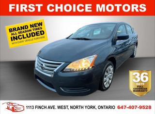 Welcome to First Choice Motors, the largest car dealership in Toronto of pre-owned cars, SUVs, and vans priced between $5000-$15,000. With an impressive inventory of over 300 vehicles in stock, we are dedicated to providing our customers with a vast selection of affordable and reliable options. <br><br>Were thrilled to offer a used 2013 Nissan Sentra S, blue color with 115,000km (STK#6436) This vehicle was $11990 NOW ON SALE FOR $9990. It is equipped with the following features:<br>- Automatic Transmission<br>- Power windows<br>- Power locks<br>- Power mirrors<br>- Air Conditioning<br><br>At First Choice Motors, we believe in providing quality vehicles that our customers can depend on. All our vehicles come with a 36-day FULL COVERAGE warranty. We also offer additional warranty options up to 5 years for our customers who want extra peace of mind.<br><br>Furthermore, all our vehicles are sold fully certified with brand new brakes rotors and pads, a fresh oil change, and brand new set of all-season tires installed & balanced. You can be confident that this car is in excellent condition and ready to hit the road.<br><br>At First Choice Motors, we believe that everyone deserves a chance to own a reliable and affordable vehicle. Thats why we offer financing options with low interest rates starting at 7.9% O.A.C. Were proud to approve all customers, including those with bad credit, no credit, students, and even 9 socials. Our finance team is dedicated to finding the best financing option for you and making the car buying process as smooth and stress-free as possible.<br><br>Our dealership is open 7 days a week to provide you with the best customer service possible. We carry the largest selection of used vehicles for sale under $9990 in all of Ontario. We stock over 300 cars, mostly Hyundai, Chevrolet, Mazda, Honda, Volkswagen, Toyota, Ford, Dodge, Kia, Mitsubishi, Acura, Lexus, and more. With our ongoing sale, you can find your dream car at a price you can afford. Come visit us today and experience why we are the best choice for your next used car purchase!<br><br>All prices exclude a $10 OMVIC fee, license plates & registration  and ONTARIO HST (13%)