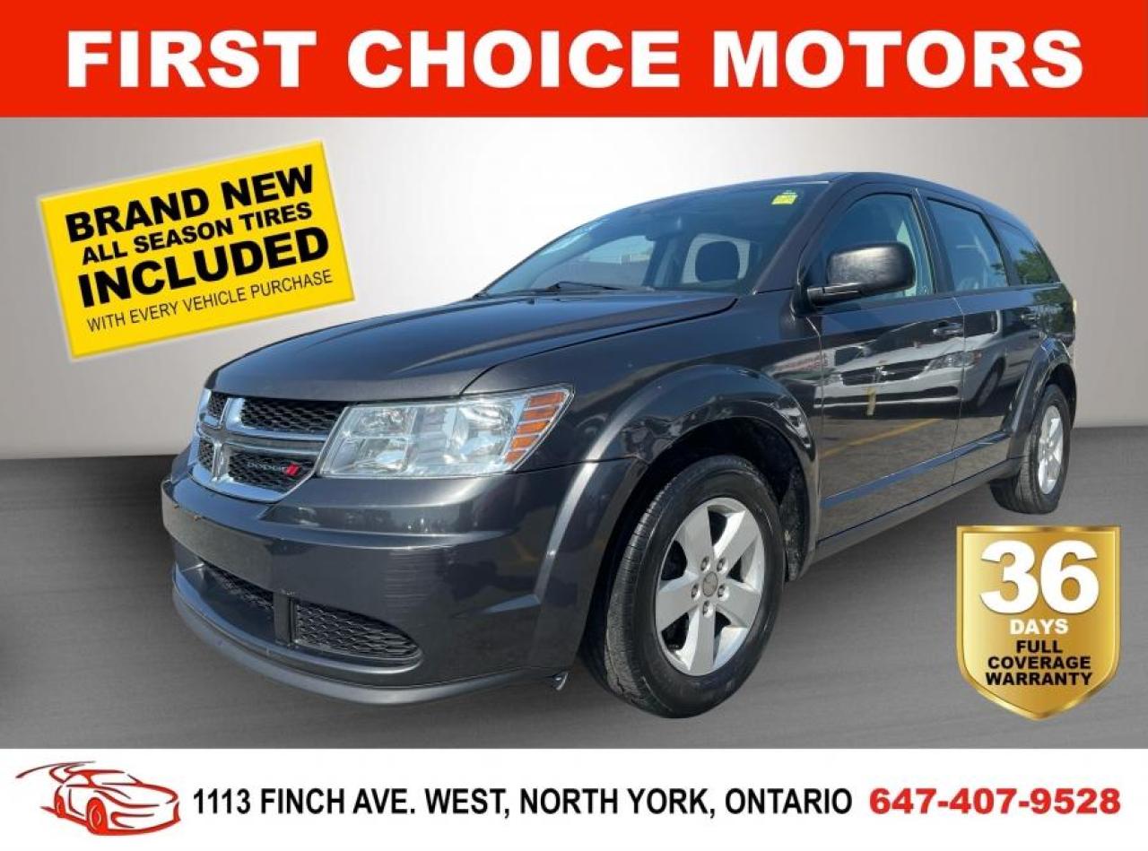 Welcome to First Choice Motors, the largest car dealership in Toronto of pre-owned cars, SUVs, and vans priced between $5000-$15,000. With an impressive inventory of over 300 vehicles in stock, we are dedicated to providing our customers with a vast selection of affordable and reliable options. <br><br>Were thrilled to offer a used 2015 Dodge Journey SE, grey color with 181,000km (STK#6437) This vehicle was $10990 NOW ON SALE FOR $9990. It is equipped with the following features:<br>- Automatic Transmission<br>- Alloy wheels<br>- Power windows<br>- Power locks<br>- Power mirrors<br>- Air Conditioning<br><br>At First Choice Motors, we believe in providing quality vehicles that our customers can depend on. All our vehicles come with a 36-day FULL COVERAGE warranty. We also offer additional warranty options up to 5 years for our customers who want extra peace of mind.<br><br>Furthermore, all our vehicles are sold fully certified with brand new brakes rotors and pads, a fresh oil change, and brand new set of all-season tires installed & balanced. You can be confident that this car is in excellent condition and ready to hit the road.<br><br>At First Choice Motors, we believe that everyone deserves a chance to own a reliable and affordable vehicle. Thats why we offer financing options with low interest rates starting at 7.9% O.A.C. Were proud to approve all customers, including those with bad credit, no credit, students, and even 9 socials. Our finance team is dedicated to finding the best financing option for you and making the car buying process as smooth and stress-free as possible.<br><br>Our dealership is open 7 days a week to provide you with the best customer service possible. We carry the largest selection of used vehicles for sale under $9990 in all of Ontario. We stock over 300 cars, mostly Hyundai, Chevrolet, Mazda, Honda, Volkswagen, Toyota, Ford, Dodge, Kia, Mitsubishi, Acura, Lexus, and more. With our ongoing sale, you can find your dream car at a price you can afford. Come visit us today and experience why we are the best choice for your next used car purchase!<br><br>All prices exclude a $10 OMVIC fee, license plates & registration  and ONTARIO HST (13%)