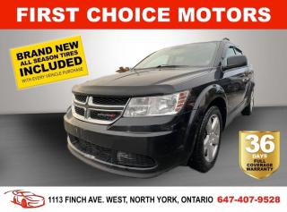 Welcome to First Choice Motors, the largest car dealership in Toronto of pre-owned cars, SUVs, and vans priced between $5000-$15,000. With an impressive inventory of over 300 vehicles in stock, we are dedicated to providing our customers with a vast selection of affordable and reliable options. <br><br>Were thrilled to offer a used 2014 Dodge Journey SE, black color with 197,000km (STK#6448) This vehicle was $8990 NOW ON SALE FOR $6990. It is equipped with the following features:<br>- Automatic Transmission<br>- Alloy wheels<br>- Power windows<br>- Power locks<br>- Power mirrors<br>- Air Conditioning<br><br>At First Choice Motors, we believe in providing quality vehicles that our customers can depend on. All our vehicles come with a 36-day FULL COVERAGE warranty. We also offer additional warranty options up to 5 years for our customers who want extra peace of mind.<br><br>Furthermore, all our vehicles are sold fully certified with brand new brakes rotors and pads, a fresh oil change, and brand new set of all-season tires installed & balanced. You can be confident that this car is in excellent condition and ready to hit the road.<br><br>At First Choice Motors, we believe that everyone deserves a chance to own a reliable and affordable vehicle. Thats why we offer financing options with low interest rates starting at 7.9% O.A.C. Were proud to approve all customers, including those with bad credit, no credit, students, and even 9 socials. Our finance team is dedicated to finding the best financing option for you and making the car buying process as smooth and stress-free as possible.<br><br>Our dealership is open 7 days a week to provide you with the best customer service possible. We carry the largest selection of used vehicles for sale under $9990 in all of Ontario. We stock over 300 cars, mostly Hyundai, Chevrolet, Mazda, Honda, Volkswagen, Toyota, Ford, Dodge, Kia, Mitsubishi, Acura, Lexus, and more. With our ongoing sale, you can find your dream car at a price you can afford. Come visit us today and experience why we are the best choice for your next used car purchase!<br><br>All prices exclude a $10 OMVIC fee, license plates & registration  and ONTARIO HST (13%)