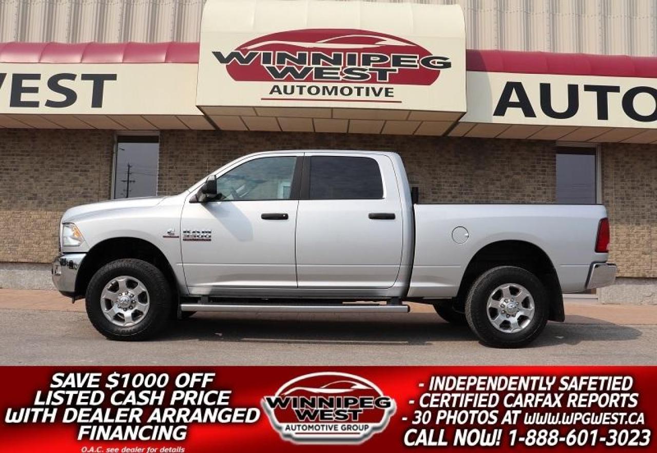 Used 2018 RAM 3500 SLT+ CREW CUMMINS DIESEL 4X4, GREAT OPTIONS, CLEAN for sale in Headingley, MB