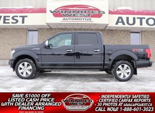 Used 2020 Ford F-150 PLATINUM EDITION 3.5L EC0 4X4, ALL OPTIONS, AS NEW for sale in Headingley, MB