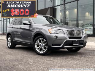 Used 2014 BMW X3 *LEATHER HEARED SEATS, SUNROOF* for sale in Midland, ON
