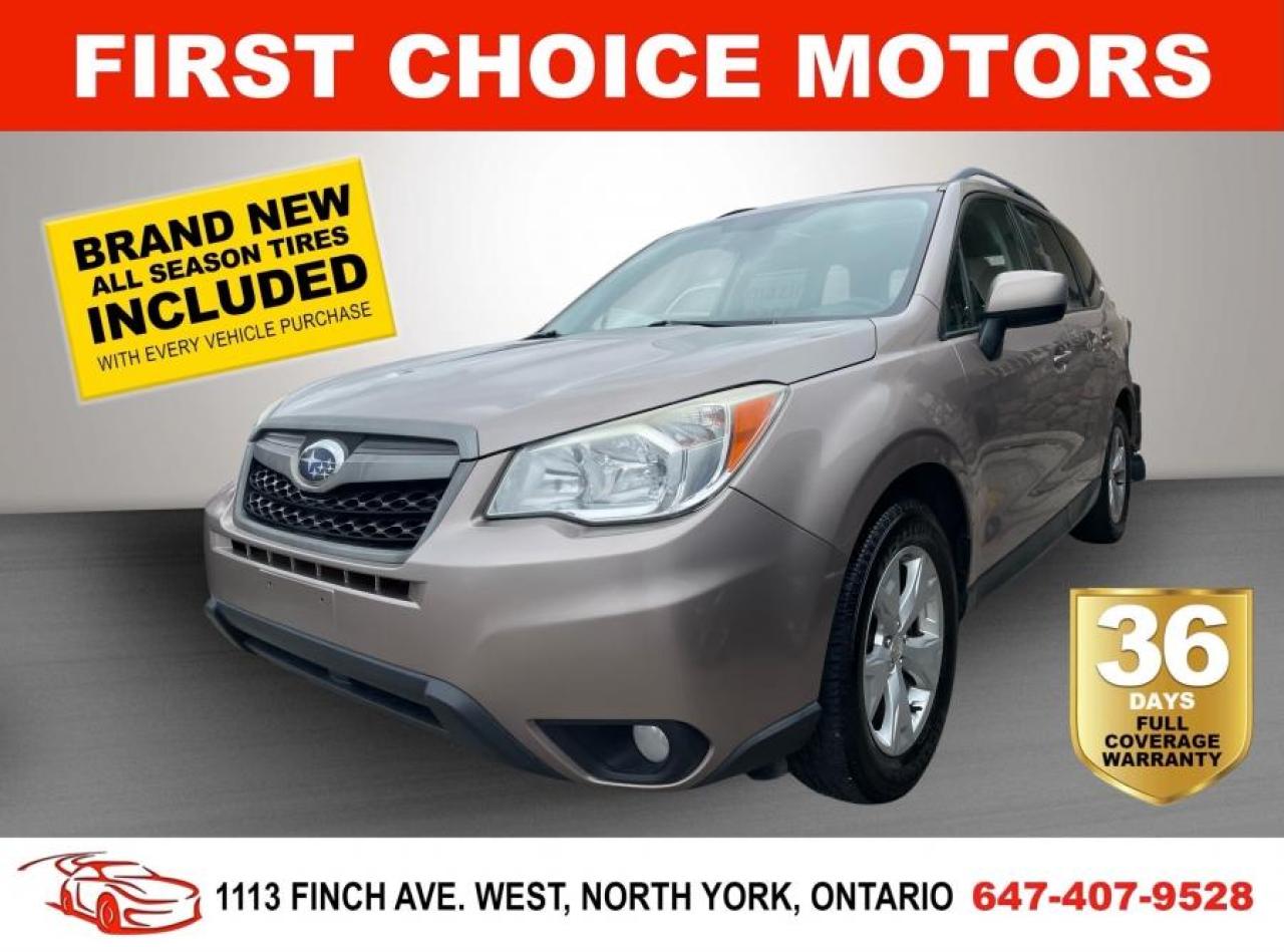 2014 Subaru Forester 2.5I LIMITED ~AUTOMATIC, FULLY CERTIFIED WITH WARR